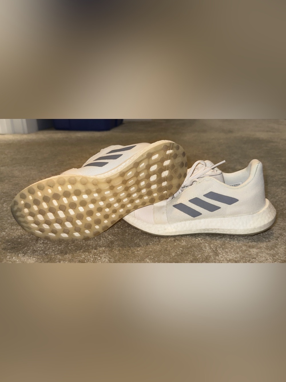 Adidas Women’s Athletic Sneakers with Gray Accents
